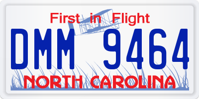 NC license plate DMM9464