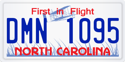 NC license plate DMN1095