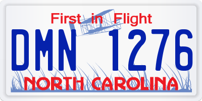 NC license plate DMN1276