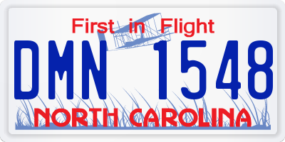 NC license plate DMN1548