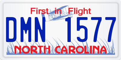 NC license plate DMN1577