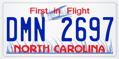 NC license plate DMN2697