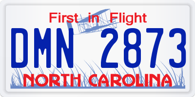NC license plate DMN2873