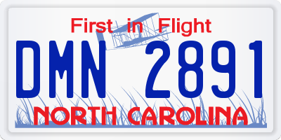 NC license plate DMN2891