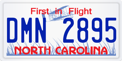 NC license plate DMN2895