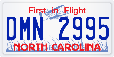 NC license plate DMN2995
