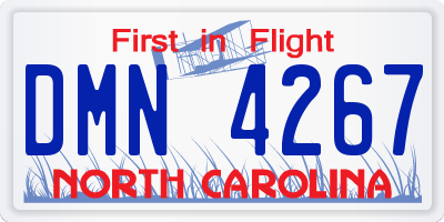 NC license plate DMN4267