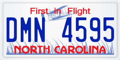 NC license plate DMN4595