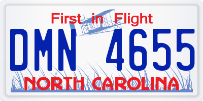 NC license plate DMN4655