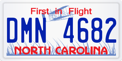 NC license plate DMN4682