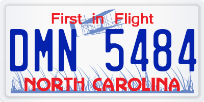 NC license plate DMN5484