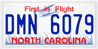 NC license plate DMN6079