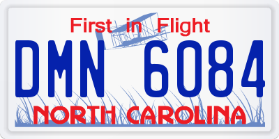 NC license plate DMN6084