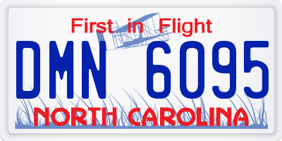 NC license plate DMN6095