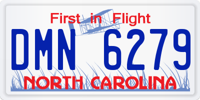 NC license plate DMN6279