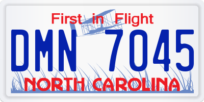 NC license plate DMN7045