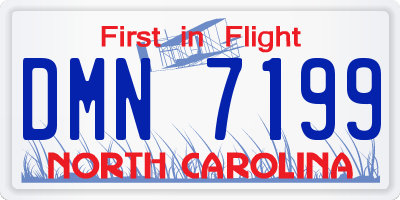 NC license plate DMN7199