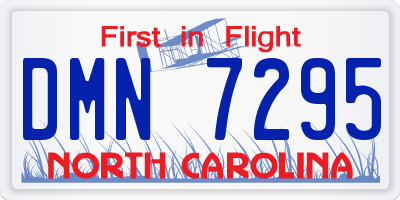 NC license plate DMN7295
