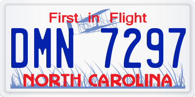 NC license plate DMN7297