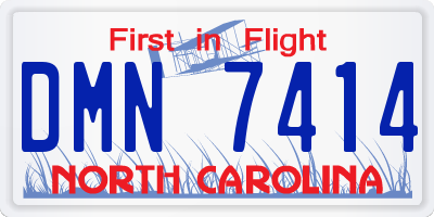NC license plate DMN7414