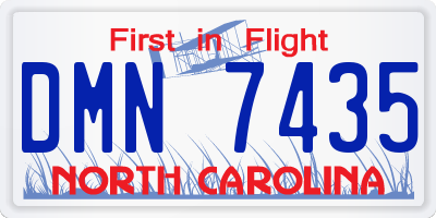 NC license plate DMN7435