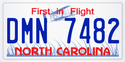 NC license plate DMN7482