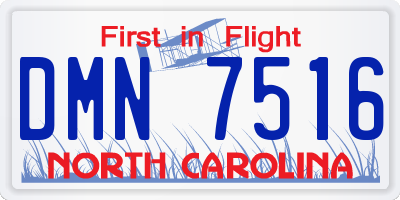 NC license plate DMN7516