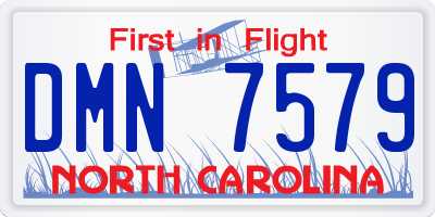 NC license plate DMN7579