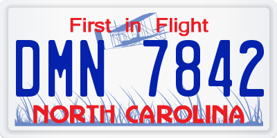 NC license plate DMN7842