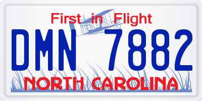 NC license plate DMN7882