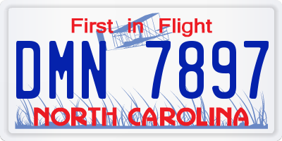 NC license plate DMN7897