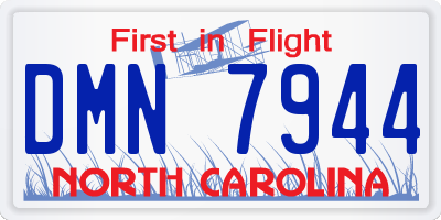 NC license plate DMN7944