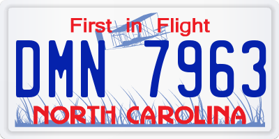 NC license plate DMN7963