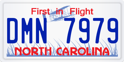 NC license plate DMN7979