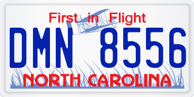 NC license plate DMN8556