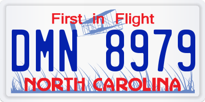 NC license plate DMN8979