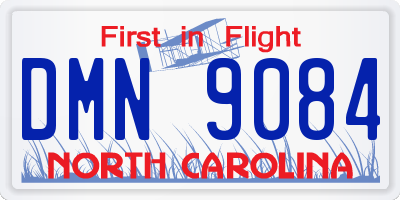 NC license plate DMN9084