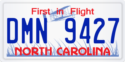 NC license plate DMN9427