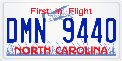 NC license plate DMN9440