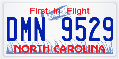 NC license plate DMN9529