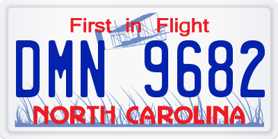 NC license plate DMN9682