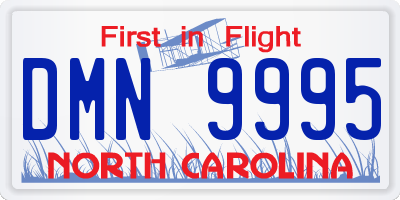 NC license plate DMN9995