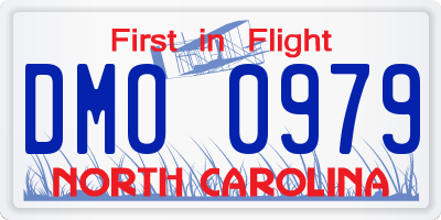 NC license plate DMO0979
