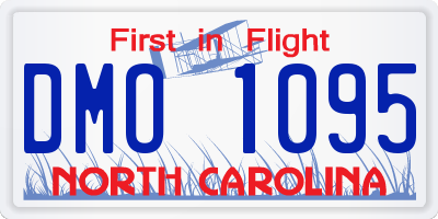 NC license plate DMO1095