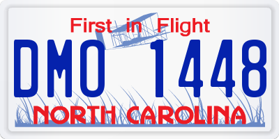 NC license plate DMO1448