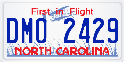 NC license plate DMO2429