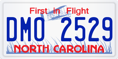 NC license plate DMO2529