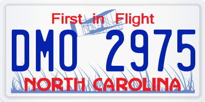 NC license plate DMO2975
