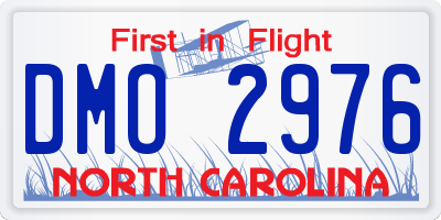 NC license plate DMO2976