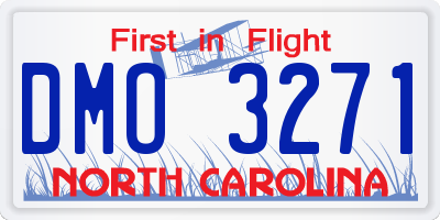 NC license plate DMO3271